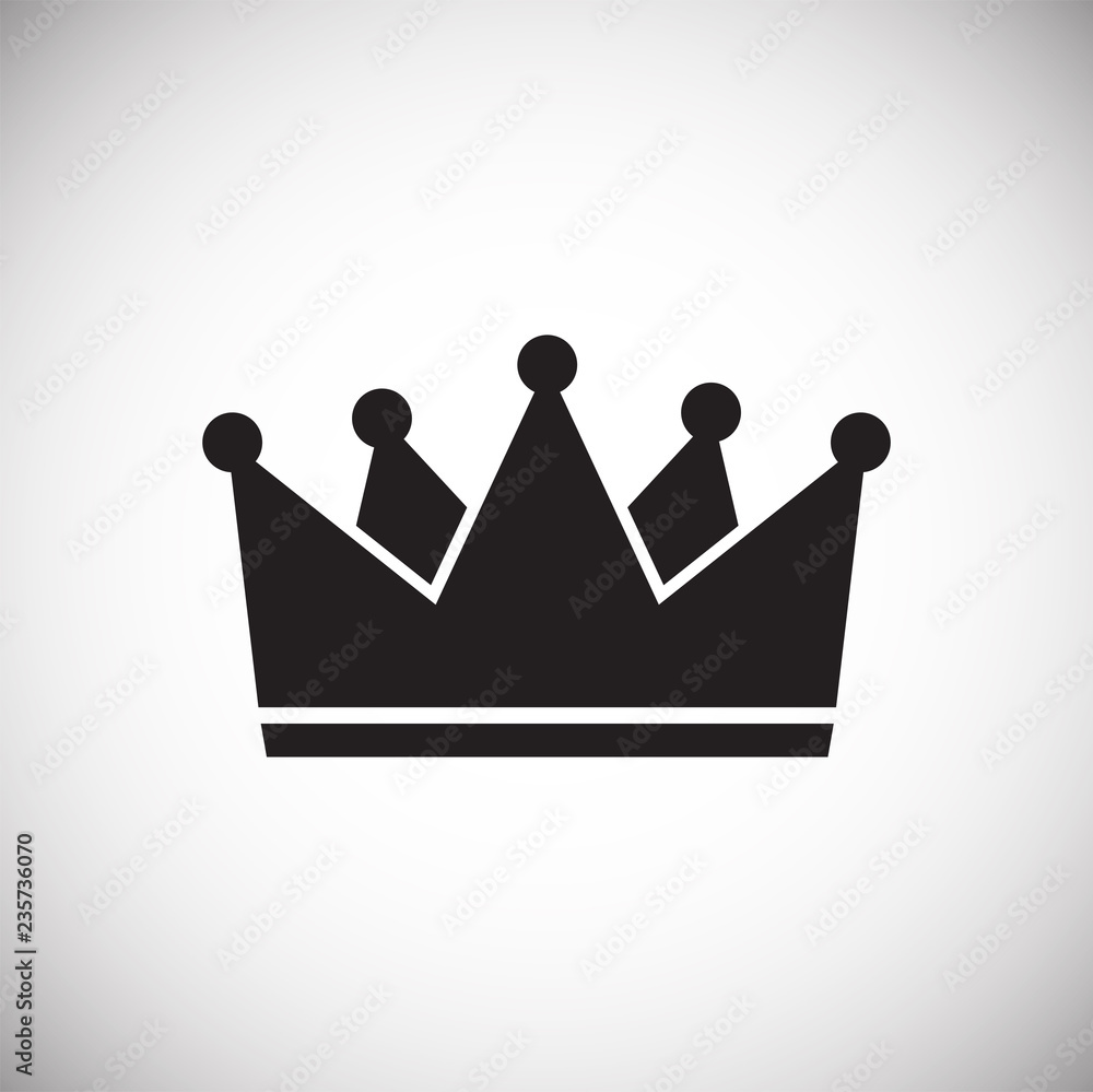 Crown icon on white background for graphic and web design, Modern simple vector sign. Internet concept. Trendy symbol for website design web button or mobile app. Crown icon on white background for graphic and web design, Modern simple vector sign. Internet concept. Trendy symbol for website design web button or mobile app.