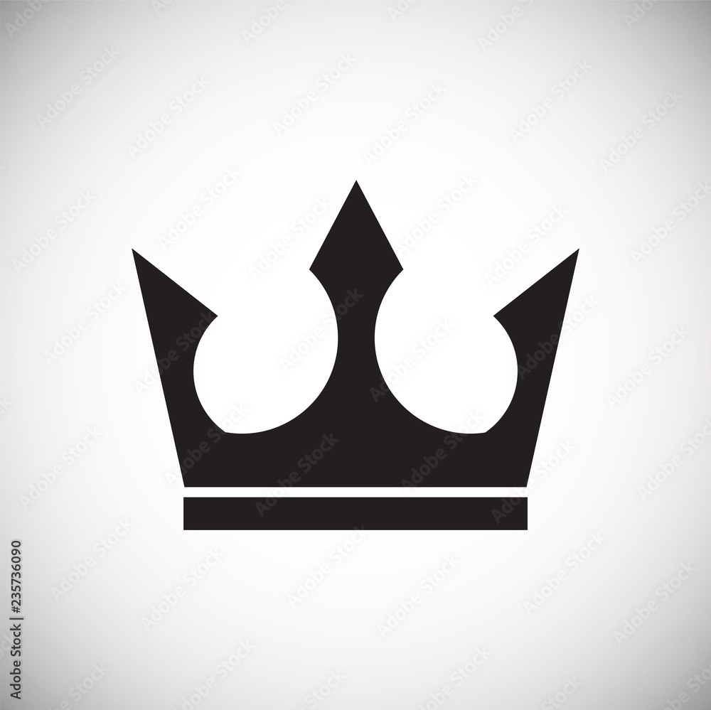 Crown icon on white background for graphic and web design, Modern simple vector sign. Internet concept. Trendy symbol for website design web button or mobile app. Crown icon on white background for graphic and web design, Modern simple vector sign. Internet concept. Trendy symbol for website design web button or mobile app.
