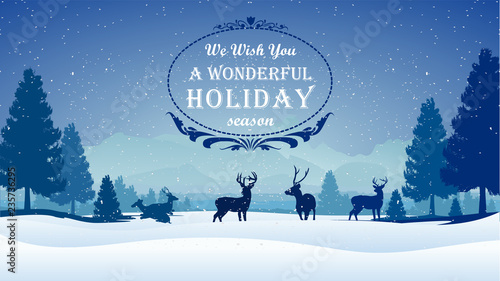 Christmas Winter Background