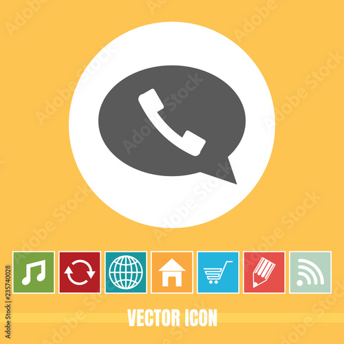 very Useful Vector Icon Of Call & Message with Bonus Icons Very Useful For Mobile App, Software & Web