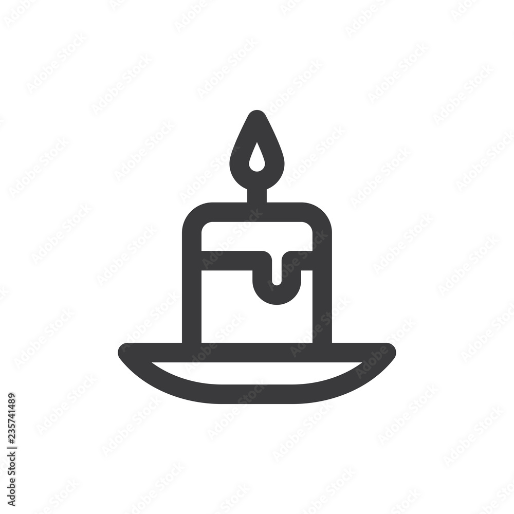 Candle vector icon Candle vector icon