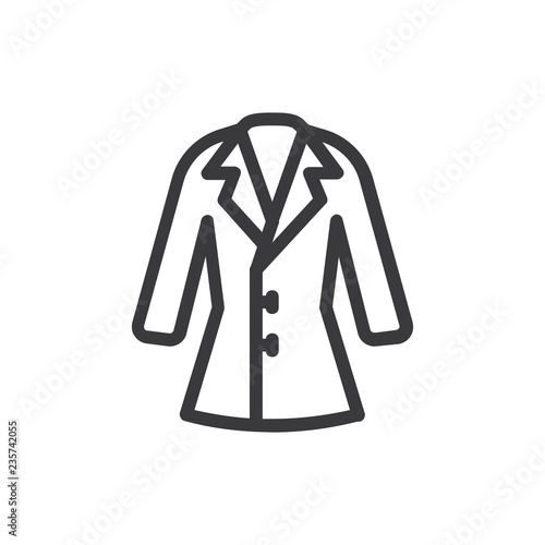 Coat vector icon