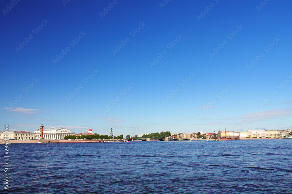 Blue sky over Saint Petersburg