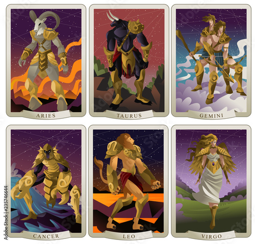 six horoscope zodiac signs