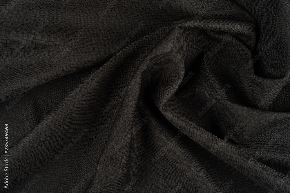 Obraz premium Textile and texture concept - close up of crumpled fabric background. Abstract background, empty template.