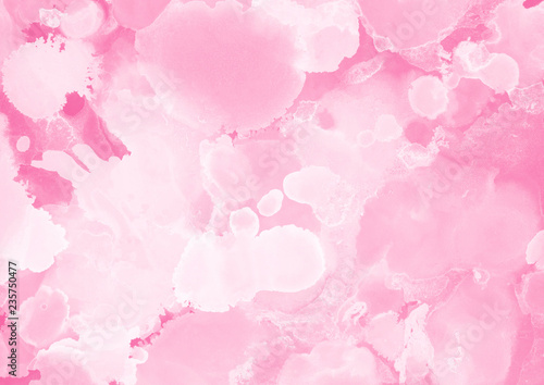 Colorful alcohol ink texture with abstract washes and paint stains on the white paper background.