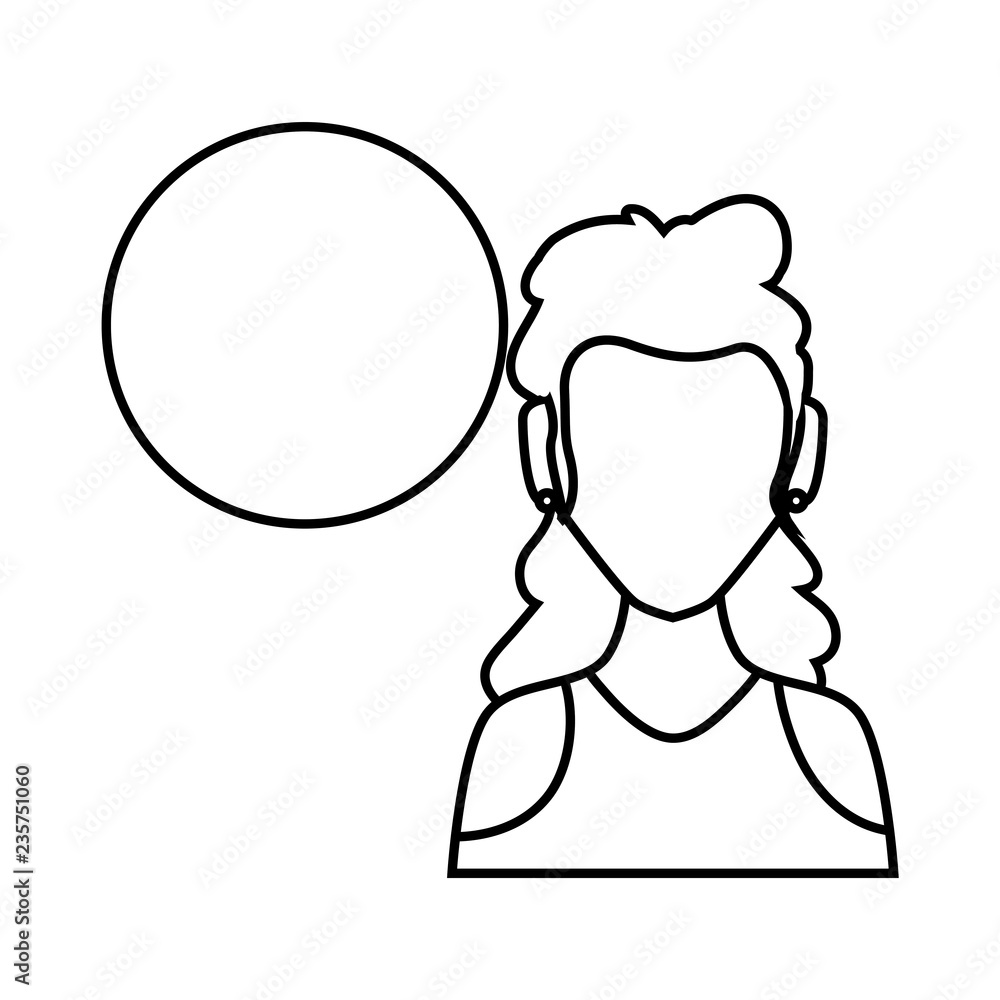 beautiful woman with speech bubble beautiful woman with speech bubble