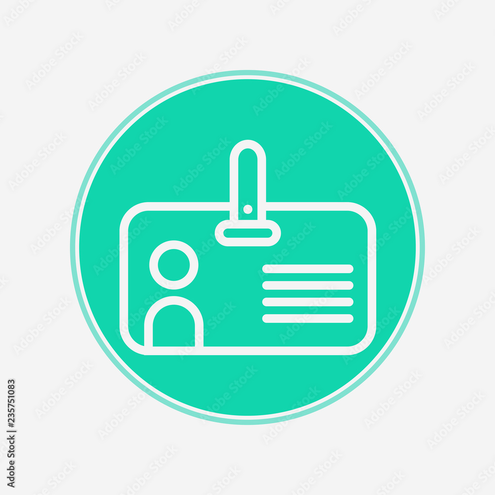 Id card vector icon sign symbol Id card vector icon sign symbol