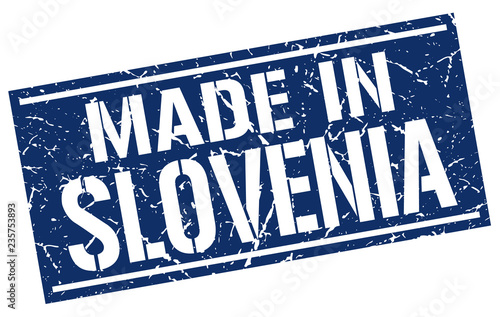 made in Slovenia stamp