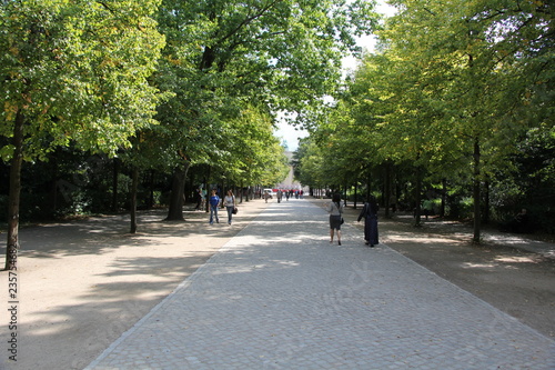 Walkway to Brandenburger Gate in Berlin, Germany