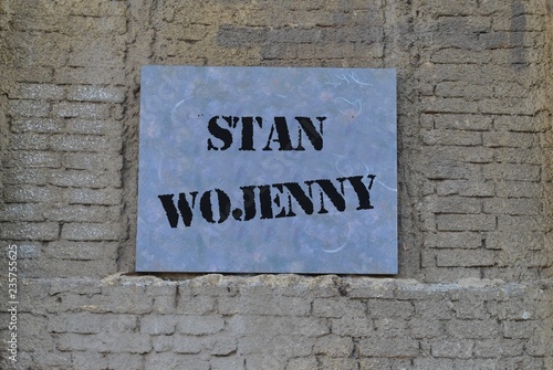 Obraz na płótnie Stan wojenny w salonie