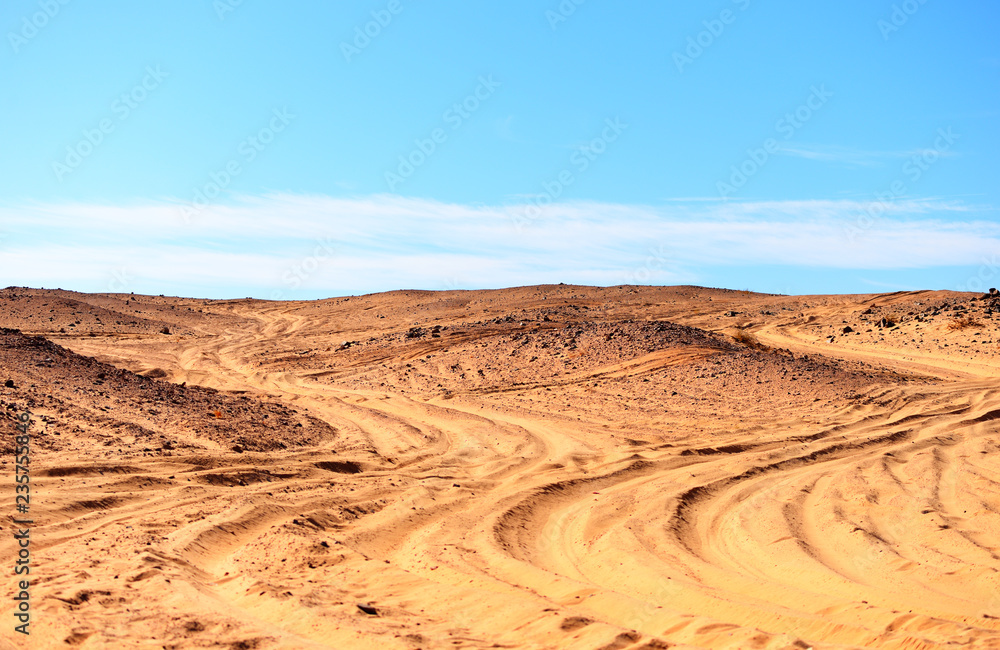 View of Sinai desert in Egypt View of Sinai desert in Egypt