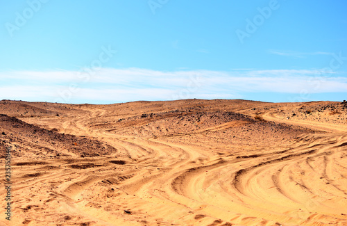 View of Sinai desert in Egypt