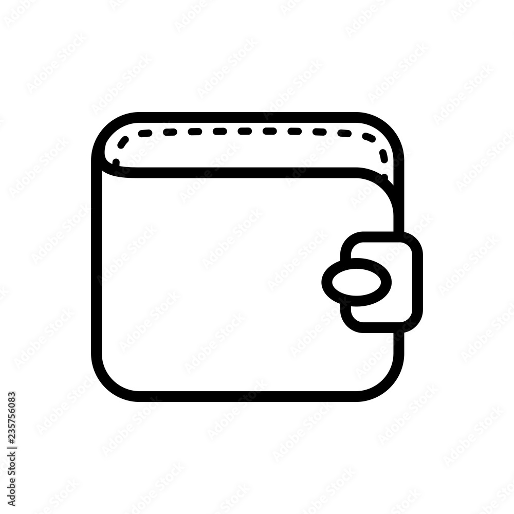 wallet money isolated icon wallet money isolated icon