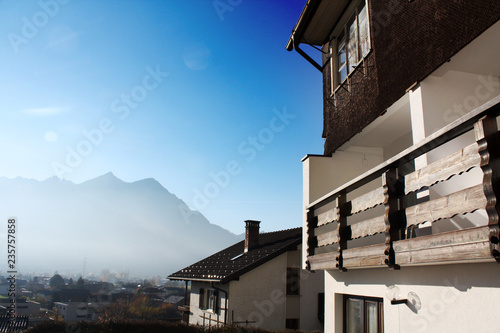 Landscape with house in Austria