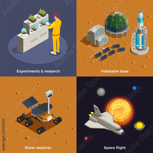 Mars Colonization 2x2 Design Concept 