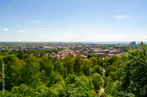 Halmstad city in the summer