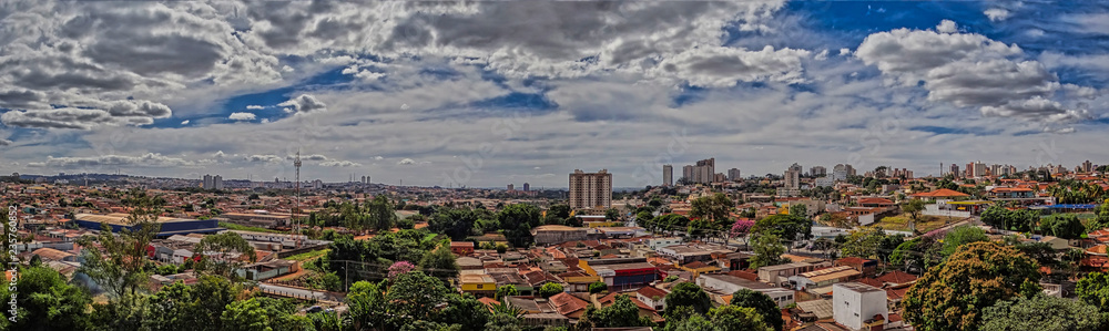 City Ribeirão Preto, São Paulo - Brazil, in the afternoon panorama photo

