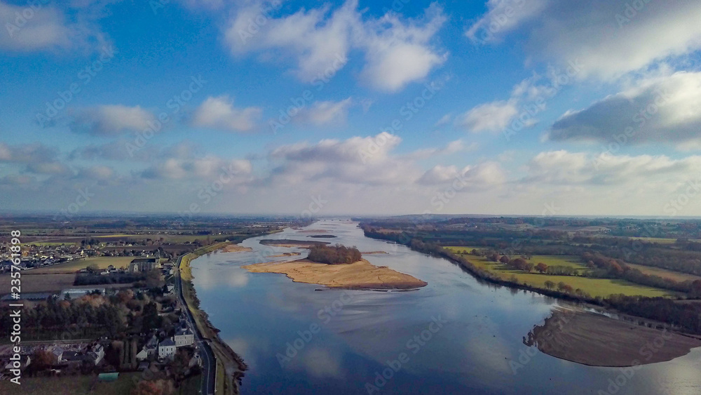 drone sur la Loire en Anjou