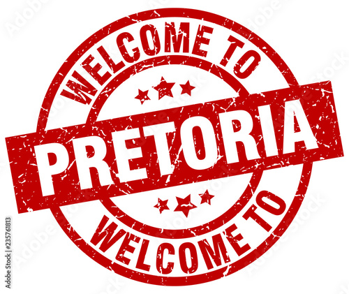 welcome to Pretoria red stamp