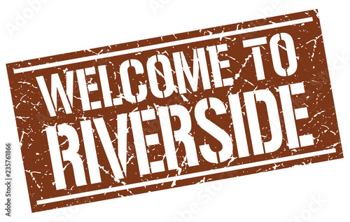 welcome to Riverside stamp