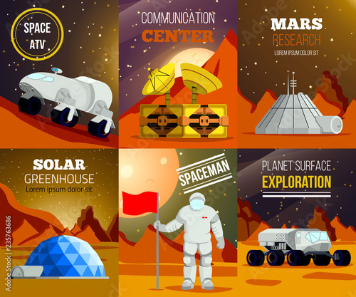 Planet Colonization Flat Cards