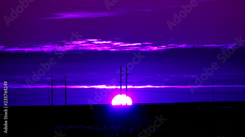 Purple Blue Sunset