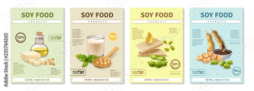Soy Food Posters Set 