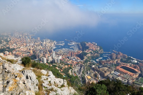 Blick vom Tête de Chien auf Monaco