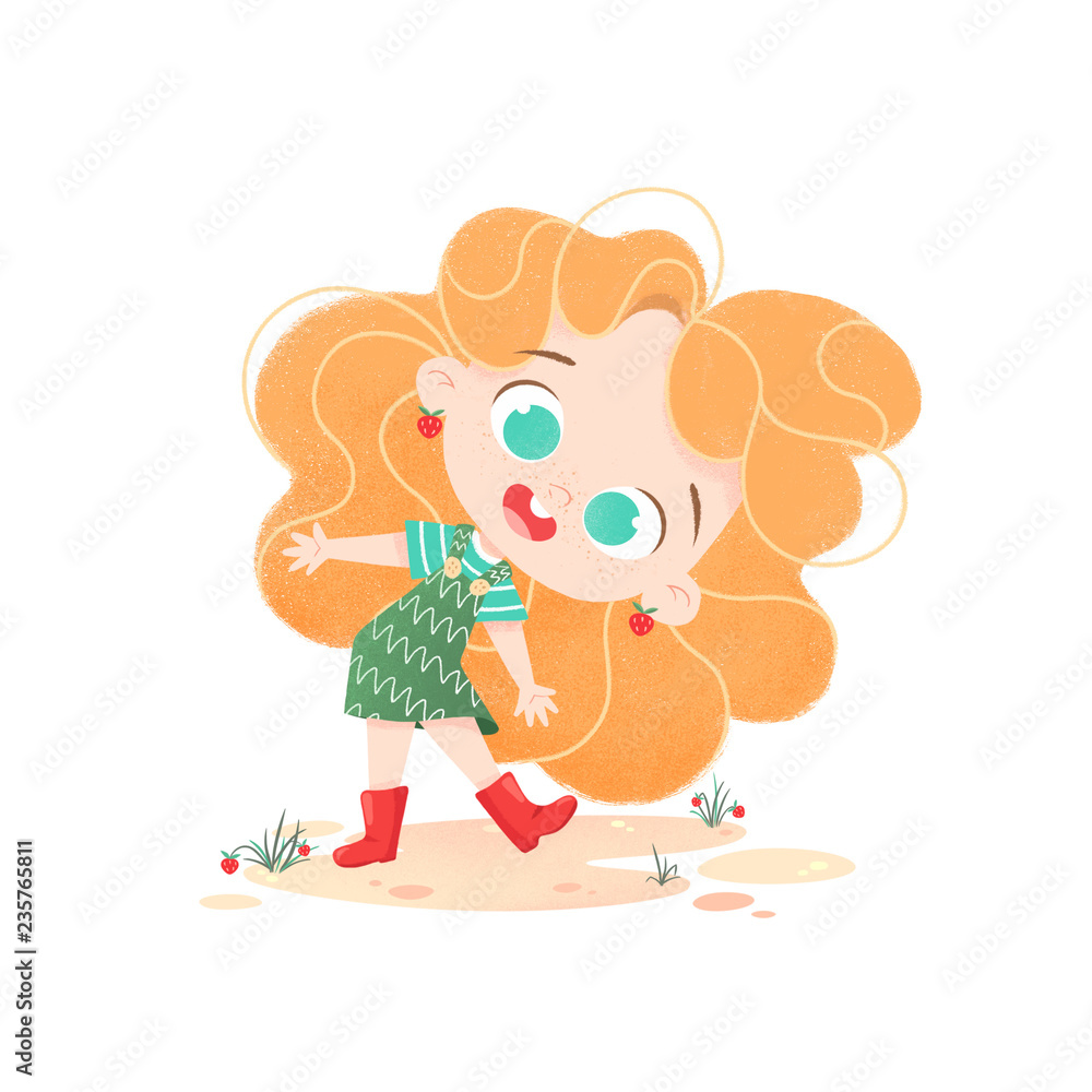 Adorable redhead little girl Adorable redhead little girl
