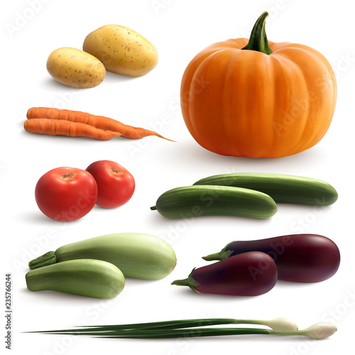 Vegetables Realistic Set