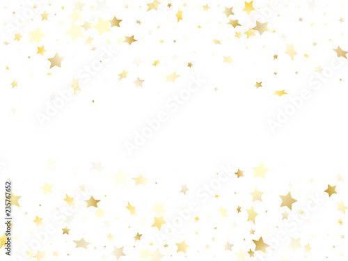 Magic gold sparkle texture vector star background.