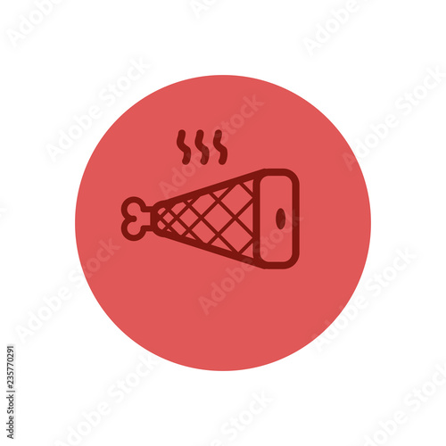 delicious ham nutritive icon