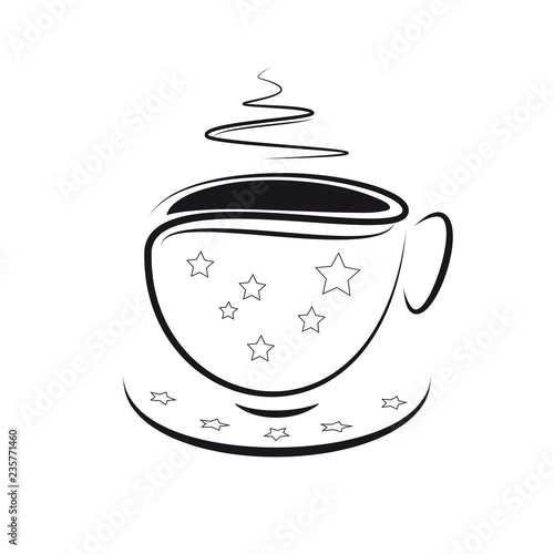 kaffeetasse mit sternen