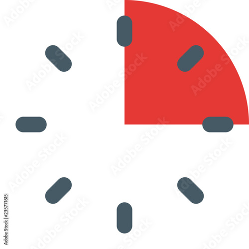 Three quarter time remining