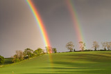 Double Rainbow over Green Field