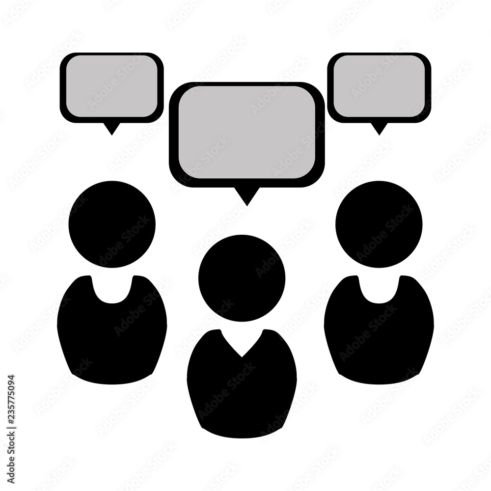 people teamwork silhouette with speech bubble people teamwork silhouette with speech bubble