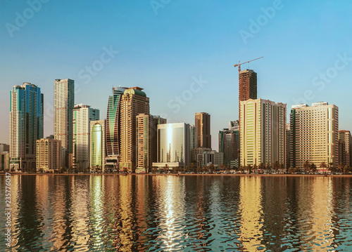Morning In Sharjah. UAE. City quay. © sablinstanislav