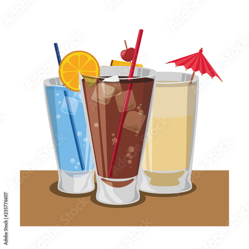 delicious cocktails drinks icons