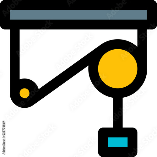 Pulley lifting mechanism