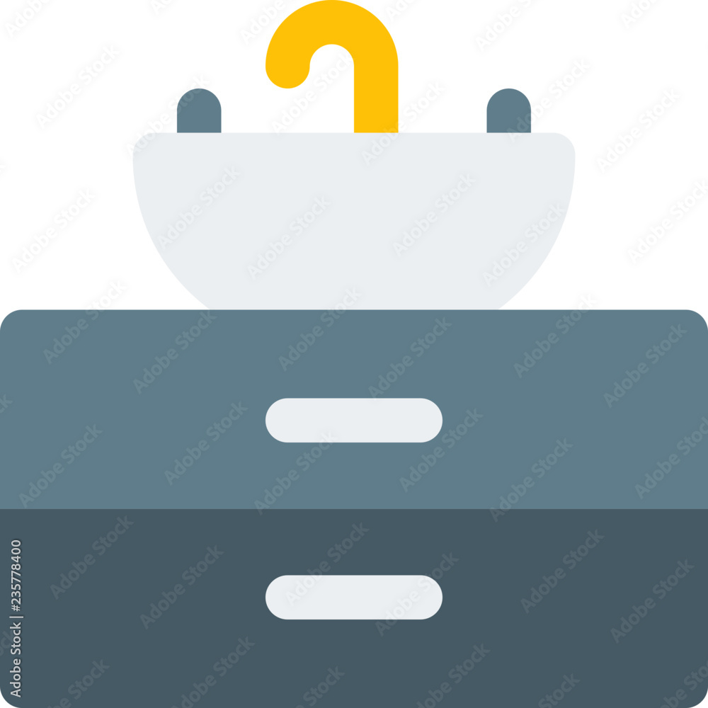 Luxurious washbasin with closet Luxurious washbasin with closet