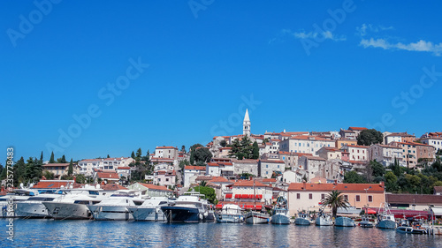 Vrsar harbour on the Adriatic sea in Istria, Croatia