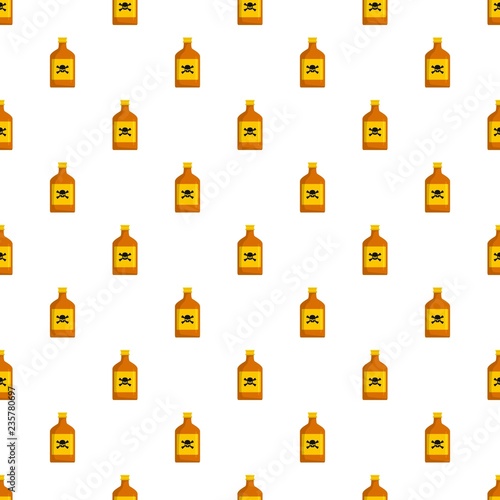Toxin bottle pattern seamless vector repeat for any web design