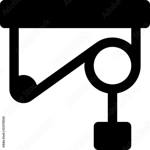 Pulley lifting mechanism