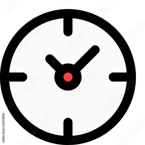 Round dial watch