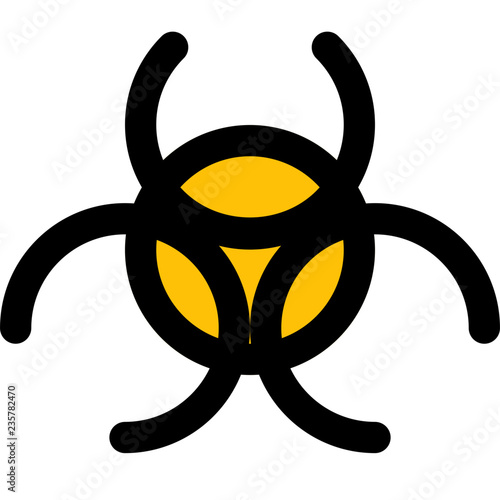 Hazardous or toxic symbol