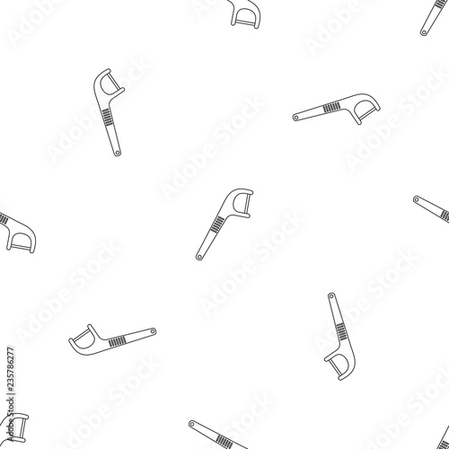 Medical floss pick pattern seamless vector repeat geometric for any web design