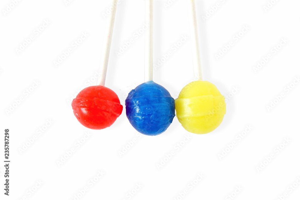 colorful lolypop isolated sweet candy concept white background with copy space colorful lolypop isolated sweet candy concept white background with copy space