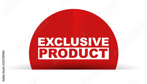 red vector banner exclusive product