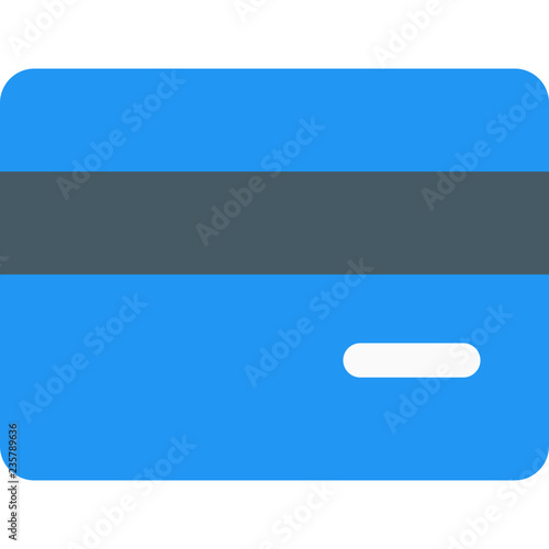 Back side of credit card